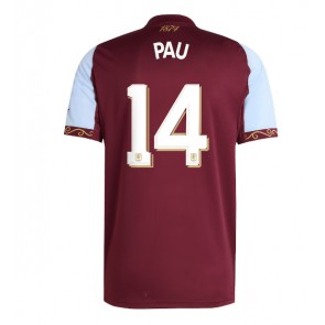 Aston Villa Pau Torres #14 Hemmatröja 2025-26 Kortärmad